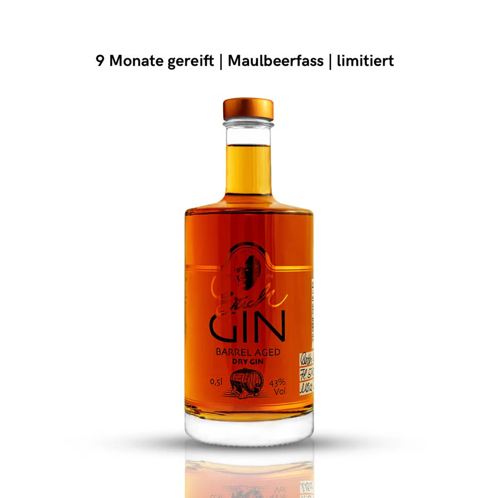 Erich "BarrelagedGIN" 0,5l 43% vol. - Prämiert als Weltbester GIN 2023! ErichGIN