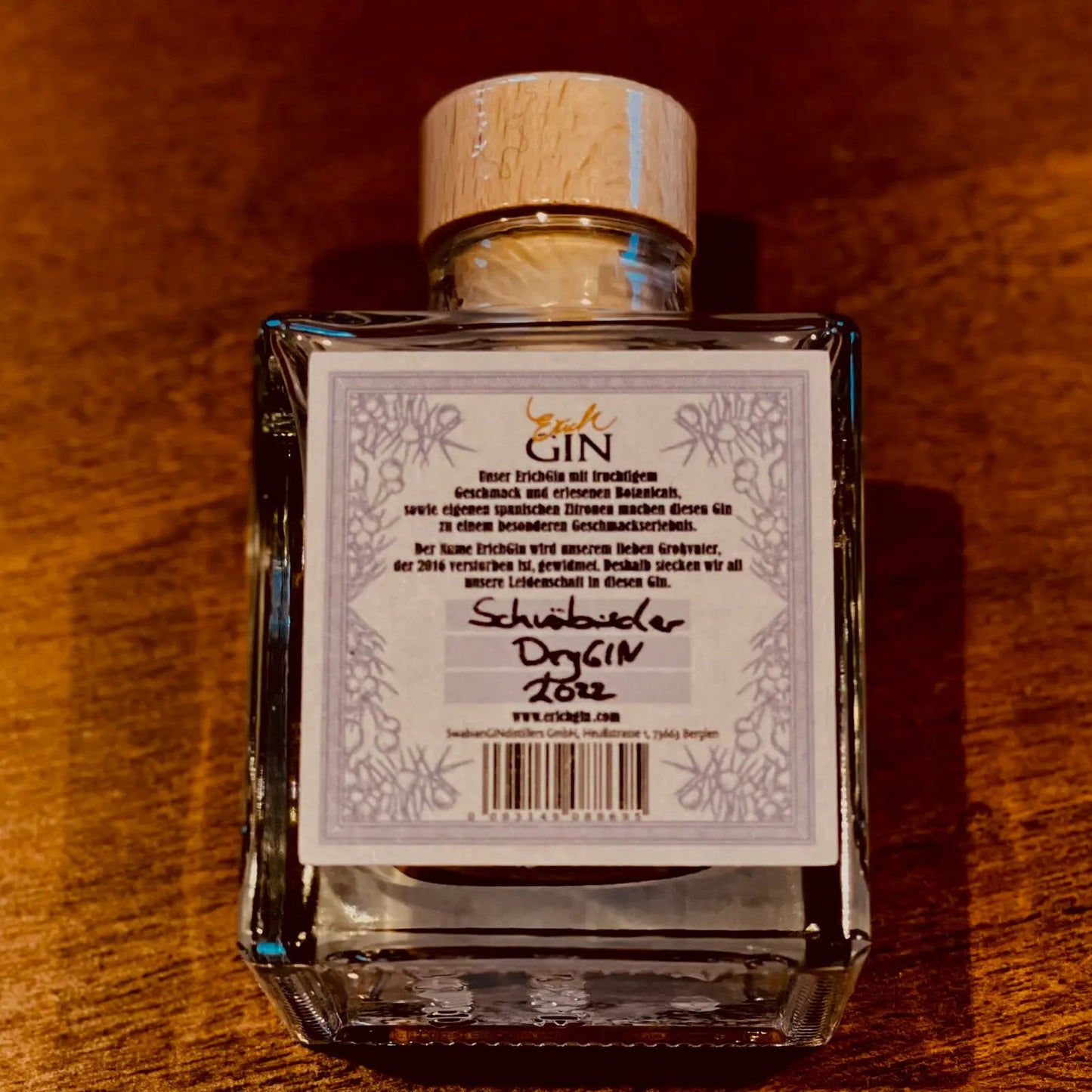 Erich "Schwäbischer Dry GIN" - Probiererle 10cl - 43% vol. ErichGIN