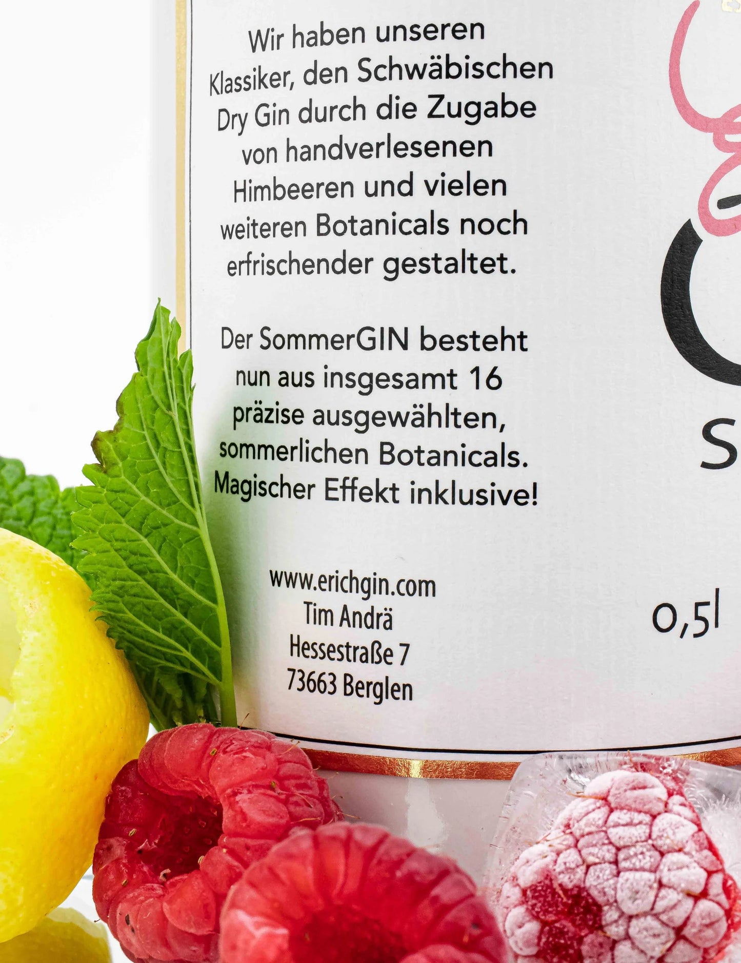 Erich's "magischer" SommerGIN 0,5L - mit Farbwechsel 💜💙 43%vol. ErichGIN