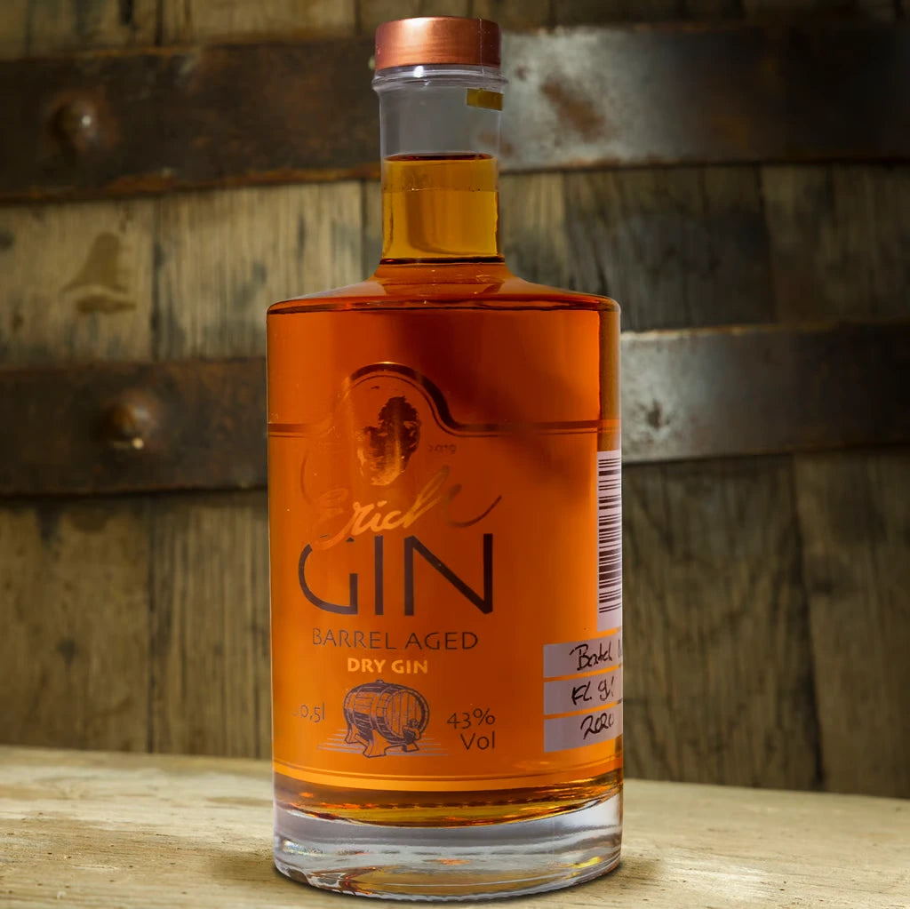 Erich "BarrelagedGIN" 0,5l 43% vol. - Prämiert als Weltbester GIN 2023! ErichGIN