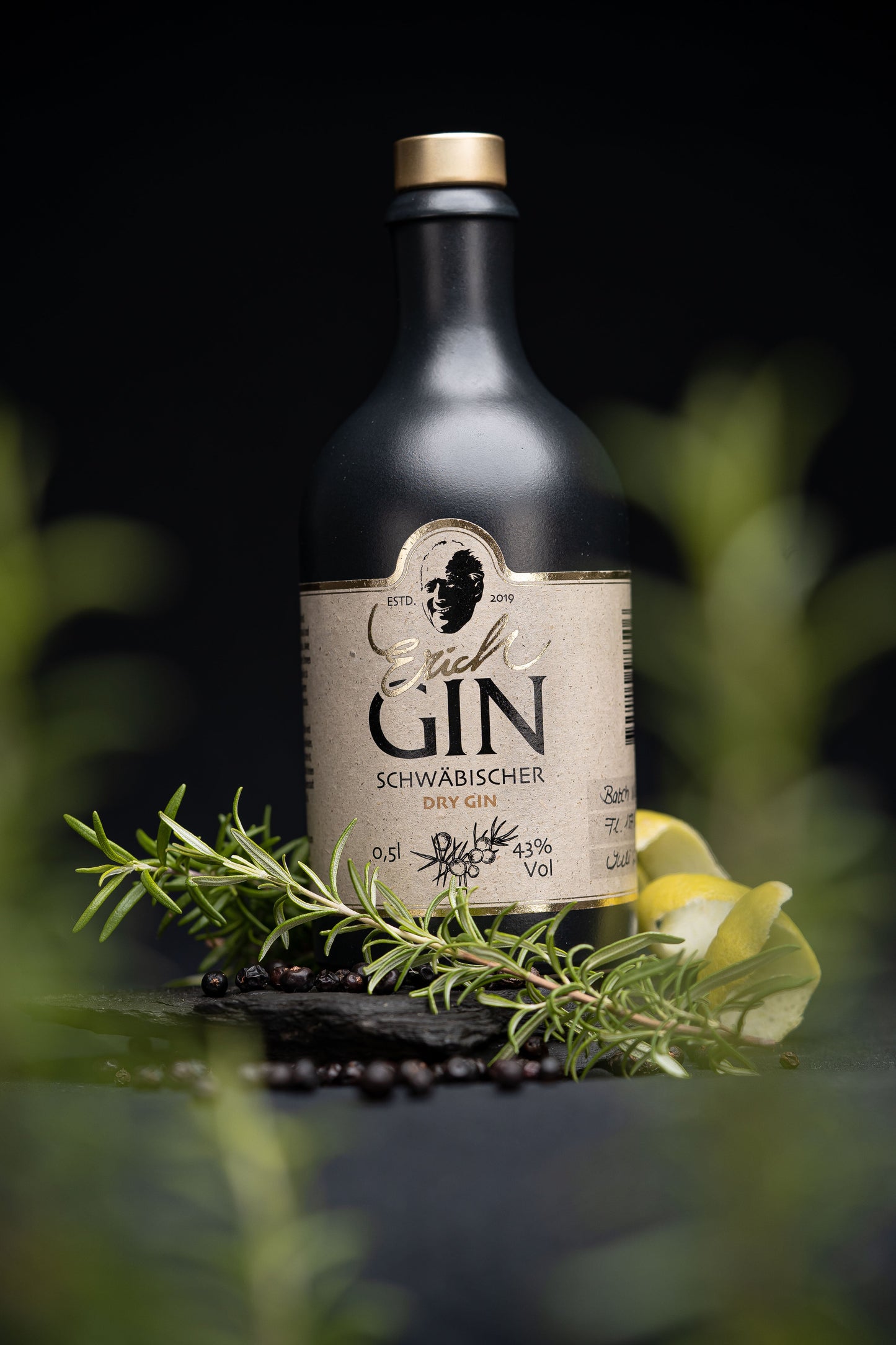 Erich Schwäbischer Dry GIN 0,5 L 43% vol. -Unser Klassiker- ErichGIN