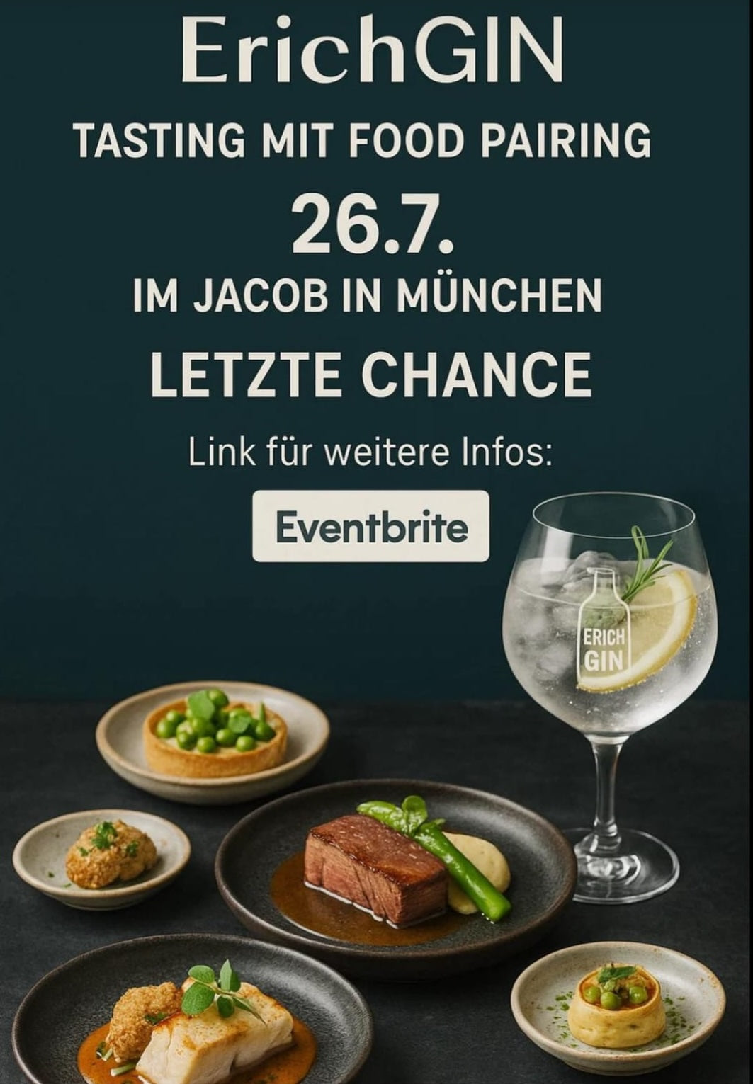 ErichGIN Food Tasting – 26.7. im Jacob München (Eventbrite) ErichGIN